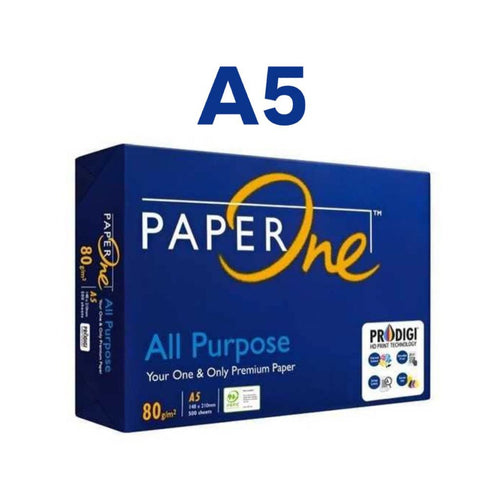 Carta Fotocopie A5 da 80gr - PAPER ONE All Purpose - Risma da 500 fogli